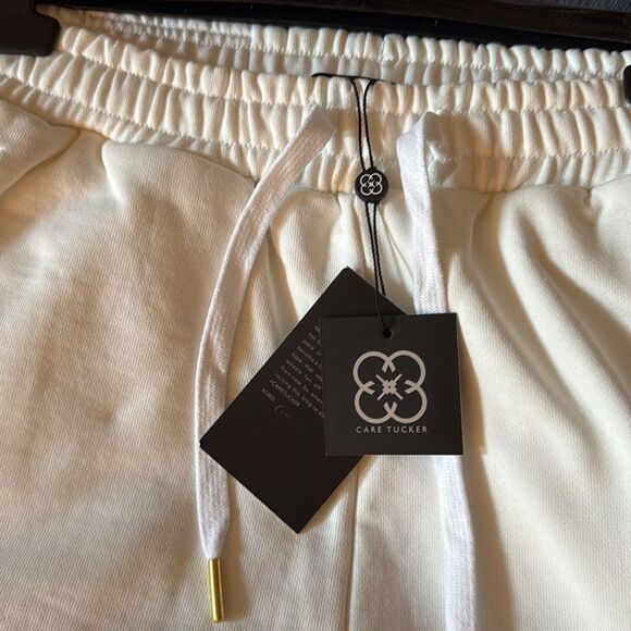 NWT Care Casual Beverly Hills Classic Cotton Sweatpants in White. Size XS/S. - Picture 5 of 13